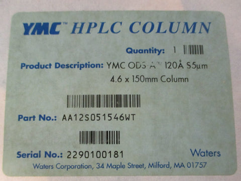 YMC ODS-A 120A 5um HPLC Column AA12S051546WT 4.6 x 150mm