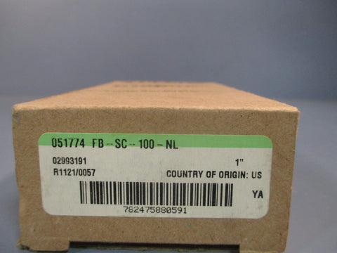 DODGE FBSC100NL 1" 3 BOLT FLANGE BLOCK BEARING 051774