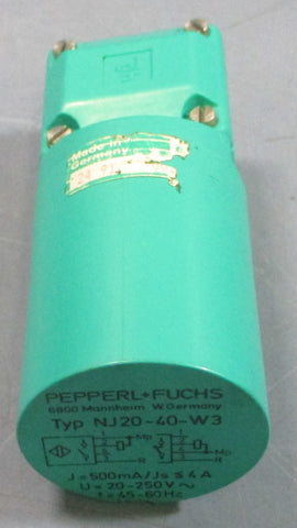 Pepperl+Fuchs NJ2040W3 Inductive Proximity Switch 20250VAC 4560Hz