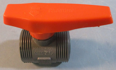 (Lot of 2) Nibco Chemtrol Tru-Bloc 3/4" Ball Valve 250psi @ 73deg F1970