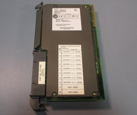 Allen Bradley 1771OFE2 B Rev. Q01 Analog Output Module Series B Used