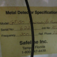 Safeline Mettler Toledo GF50 Metal Detector ISS4 ISS5 Frequency 300