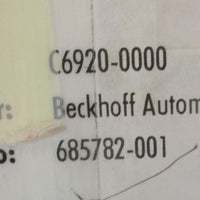 Beckhoff C6920-0000 PLC Module Pentium M 1.8GHz FCBGA-479 24V DC