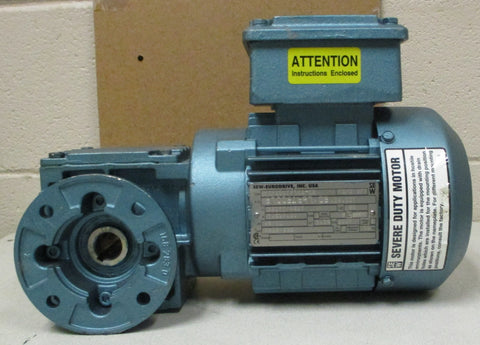 Sew Eurodrive WAF20DT71C2KS Gearmotor 0.5 HP 3300 RPM 3/4" Bore NOS