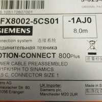 Siemens 6FX8002-5CS01-AJ0 Power Cable Preassembled Motion-Connect 800 Plus 8m L