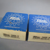 MARTIN Lot of (2) Bushing Bore V-Belt Pulley 2AK30-H