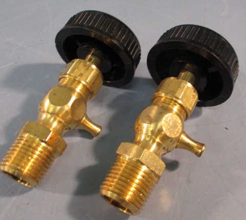 Lot of (2) Conbraco 25B Drain Valve 1/2 MNPT, PIPE, BRASS 150 DEG F