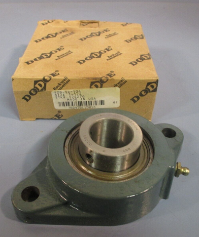 Dodge F2B-SC-104 2 Bolt Flange Mount Bearing 1-1/4" Bore 124276