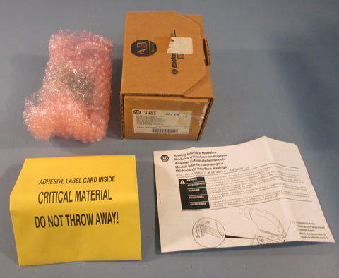 Allen Bradley 1492AIFM6S3 Ser A Isolated FeedThrough Analog Interface Module