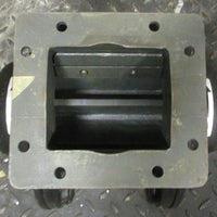 Buhler MPS-22/13 Rotary Airlock Valve 5-1/16" x 4-5/16" Opening 1-1/8" Shaft Dia