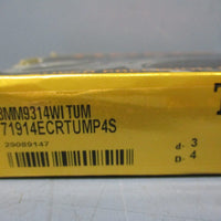 Timken 3MM9314WITUM Super Precision Bearing d-3 D-4 71914ECRTUMP4S Set of 3