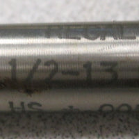 Lot of 2 Regal Plug Taps, 1/2-13, NC, HS, +.005, 90M21, 4FL, USA