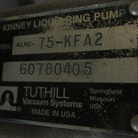 Tuthill Kinney KLRC-75-KFA2 Liquid Ring Vacuum Pump 1-1/2" x 1-1/2"