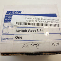 Beck Left Handed LH Switch Assy Assembly 20-3200-04 NIB