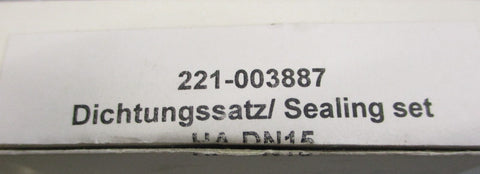 GEA Tuchenhagen 221-003887 HA DN15 Actuator Seal Kit, Sealing Set