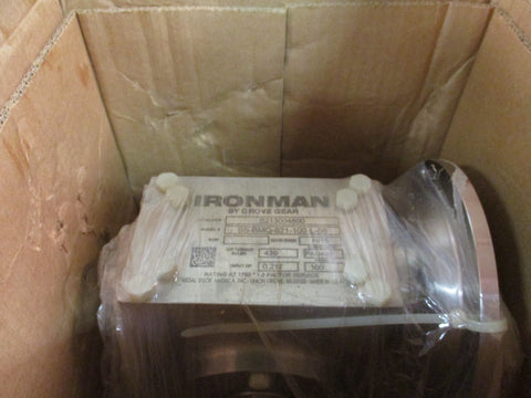 Grove Gear Ironman Gearbox Ratio 100:1 56C, 17.5 RPM SSBMQ821100L56