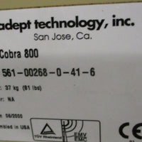 Adept Technology Cobra 800 Inverted Robot Arm 561-00268-0-41-6