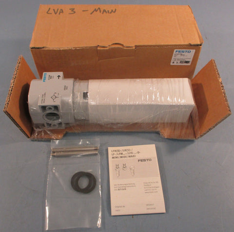 Festo LF-D-5M-MAXI Filter Unit 192559 240 PSI 16 BAR Max LFD5MMAXI