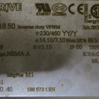 Sew Eurodrive R97 DRN112M4/DH Gearmotor 53.21:1 Ratio 1769/33RPM 2-3/8" Shaft Di