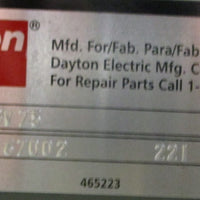 Dayton 488V75 Utility Exhaust Blower 3/4" Shaft Dia 111/8" Wheel Dia