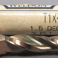 Weldon 1.5° Tapered End Mills T1X-6L-2 3/16" DIA 3/8" SHK 2-1/4" LOC USA