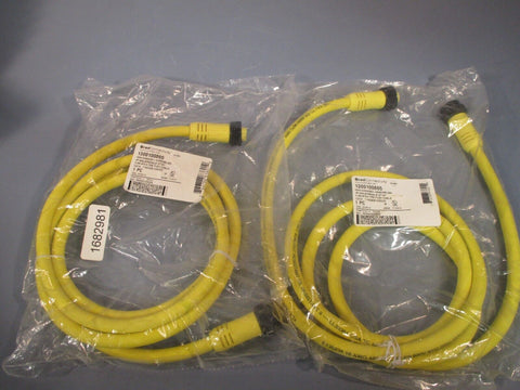 Lot of 2 Brad Connectivity 1300100865 Cordset 4 Pin Male To Female 114030K12M020