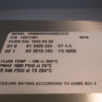 Mass Flow Sensor Model H200S352NABMEZZZZ Micro Motion Stainless HSeries