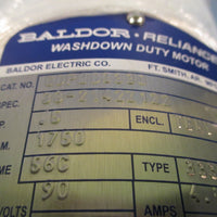 BALDOR RELIANCE WASHDOWN DUTY MOTOR .5 hp, 1750 rpm TENV CDPWD3330 56C