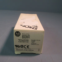 ALLEN BRADLEY SMALL ROUND ILLUMINATED PUSH BUTTON GREEN LED 800MRPAL16GA SER. D