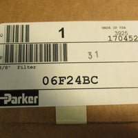 Parker 06F24BC Compressed Air Filter 3/8" NPT 250PSI Max 175F Max