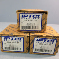 LOT OF (3) IPTCI SSER20720 STAINLESS STEEL BALL INSERT BEARING 11/4"