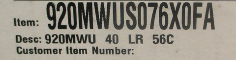 Winsmith 920MWUS076X0FA Gear Reducer 920MWU 40 LR 56C 40:1 Ratio 1" Shaft Dia