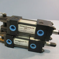 Lot of (2) TRD/Bimba #N50444 PNEUMATIC CYLINDER 1 1/2 x 1" 250 PSI Air Max