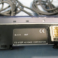 Lot of (2) Keyence Corporation FS-V12P Digital Fiber Amplifier