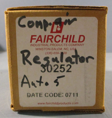 Fairchild 30252 Regulator 250 PSIG Max Supply 2-100 PSIG Range 1/4" NPT