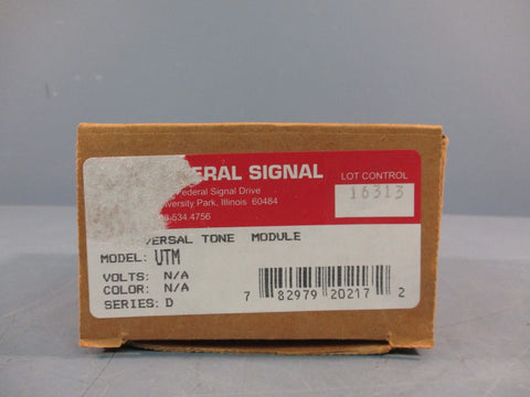 FEDERAL SIGNAL MODEL: UTM UNIVERSAL TONE MODULE, 18 TONES