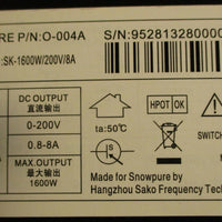 Snowpure O-004A ediPureSource DC Power Supply Culligan EDI-5S Simple EDI System