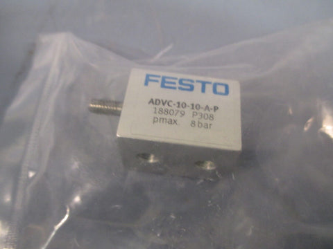 FESTO Pnuematic Cylinder, Double Acting ADVC-10-10-A-P-A 188077