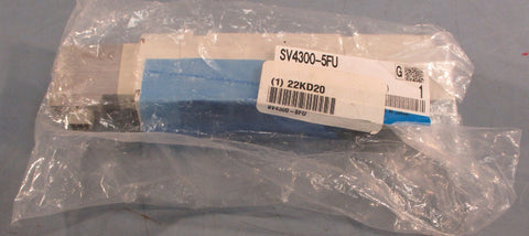 SMC SV4300-5FU Solenoid Valve SV4000 Series 0.2-0.6 Mpa 4/5 Port