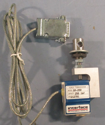 Interface SM-250 Force Transducer 250 lbf Capacity 4-1/8" Length