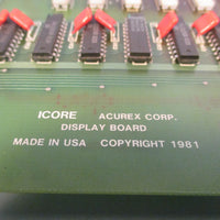 ICORE ACUREX CORP DISPLAY BOARD ASSY 20616