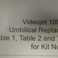 Videojet 1000 Line 399644 Umbilical Replacement w/ Printhead 90 Degree Printhead