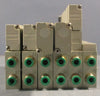 Numatics 051BB400M000061 and 051BA400M000061 5 Slot Solenoid Valve Manifold