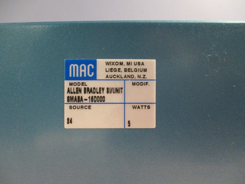 MAC Valves/AllenBradley RIO Serial Interface Model SMABA16D000