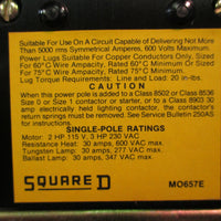 Square D 1 N.O. Power Pole Adder Class 9999 Type SB-6 NEW