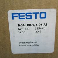 Festo MS4LRB1/4D5AS Pressure Regulator Serie:L643 NEW