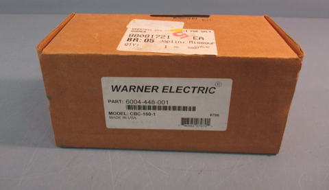 Warner Electric CBC1501/6004448001 Clutch Brake Control Electric Module