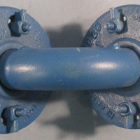 Crane A395150 Flanged Pipe Elbow Fitting 1" PFTE Lined 8" Length