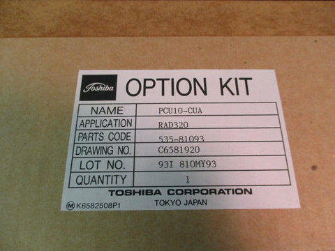 Toshiba Option Kit Circuit Board PCU10CUA part for RAD320 NEW