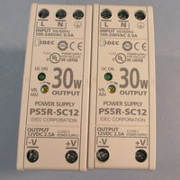 LOT OF 2 IDEC PS5R-SC12 POWER SUPPLY MODULE 100-240VAC .9A 30W